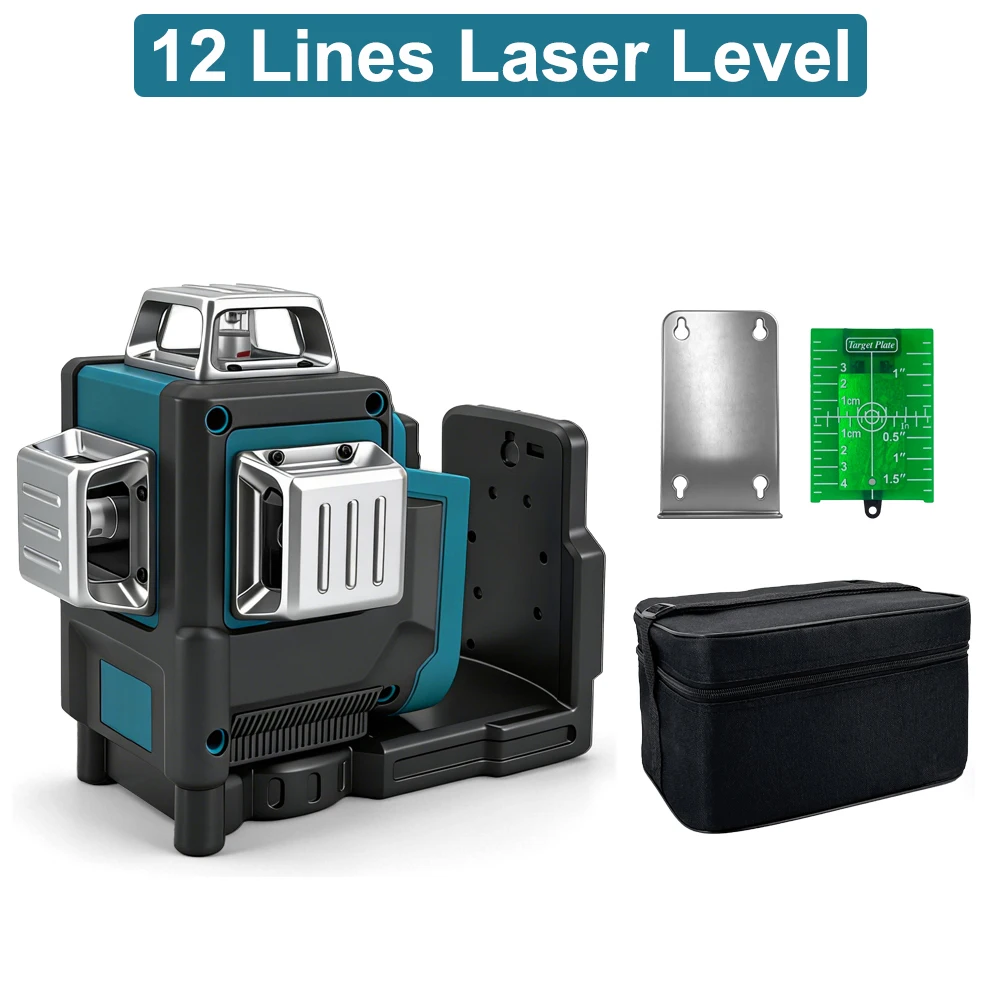 Laser Level Rotary - 12 เส้น เลเซอร์ระดับ 360 องศา ปรับระดับอัตโนมัติ