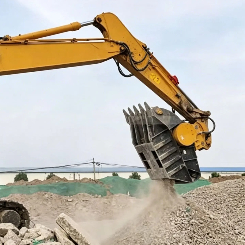 Heavy Equipment Attachments - หัวเจาะหินแบบไฮดรอลิกสำหรับรถขุด สำหรับบดคอนกรีต ใช้สำหรับรื้อถอนและรีไซเคิล อุปกรณ์เครื่องมือหนัก