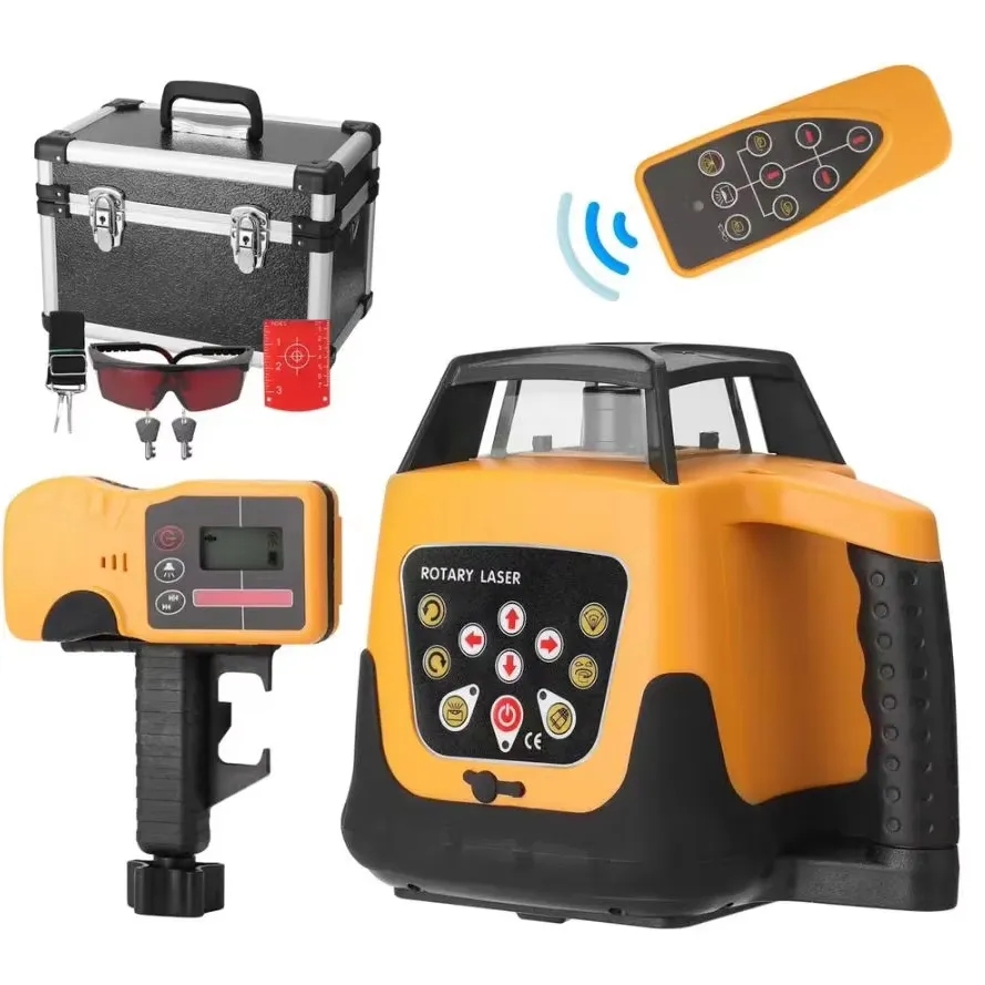 Laser Level Rotary - เครื่องวัดระดับเลเซอร์แบบหมุนอัตโนมัติ 500 ม. สีแดง สีเขียว ปรับระดับอัตโนมัติ