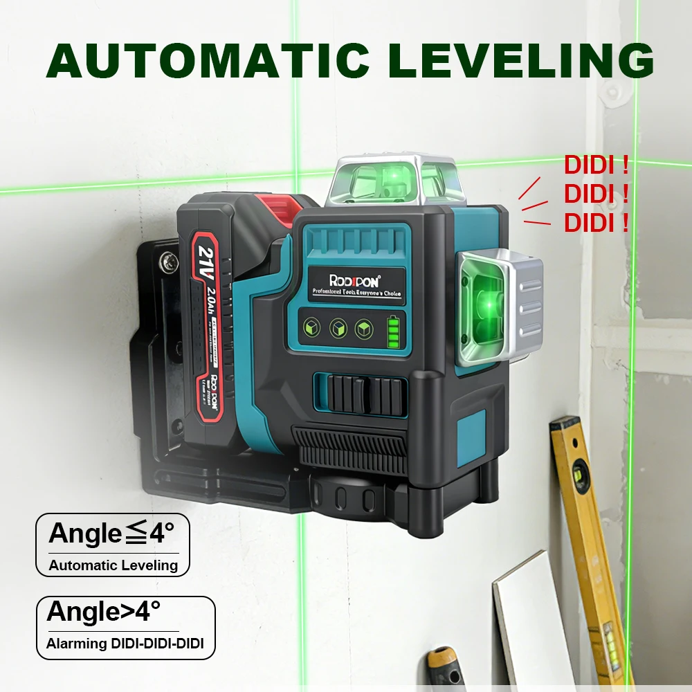 12 เส้น เลเซอร์ระดับ 360 องศา  - Laser Level Rotary บทวิจารณ์และราคา