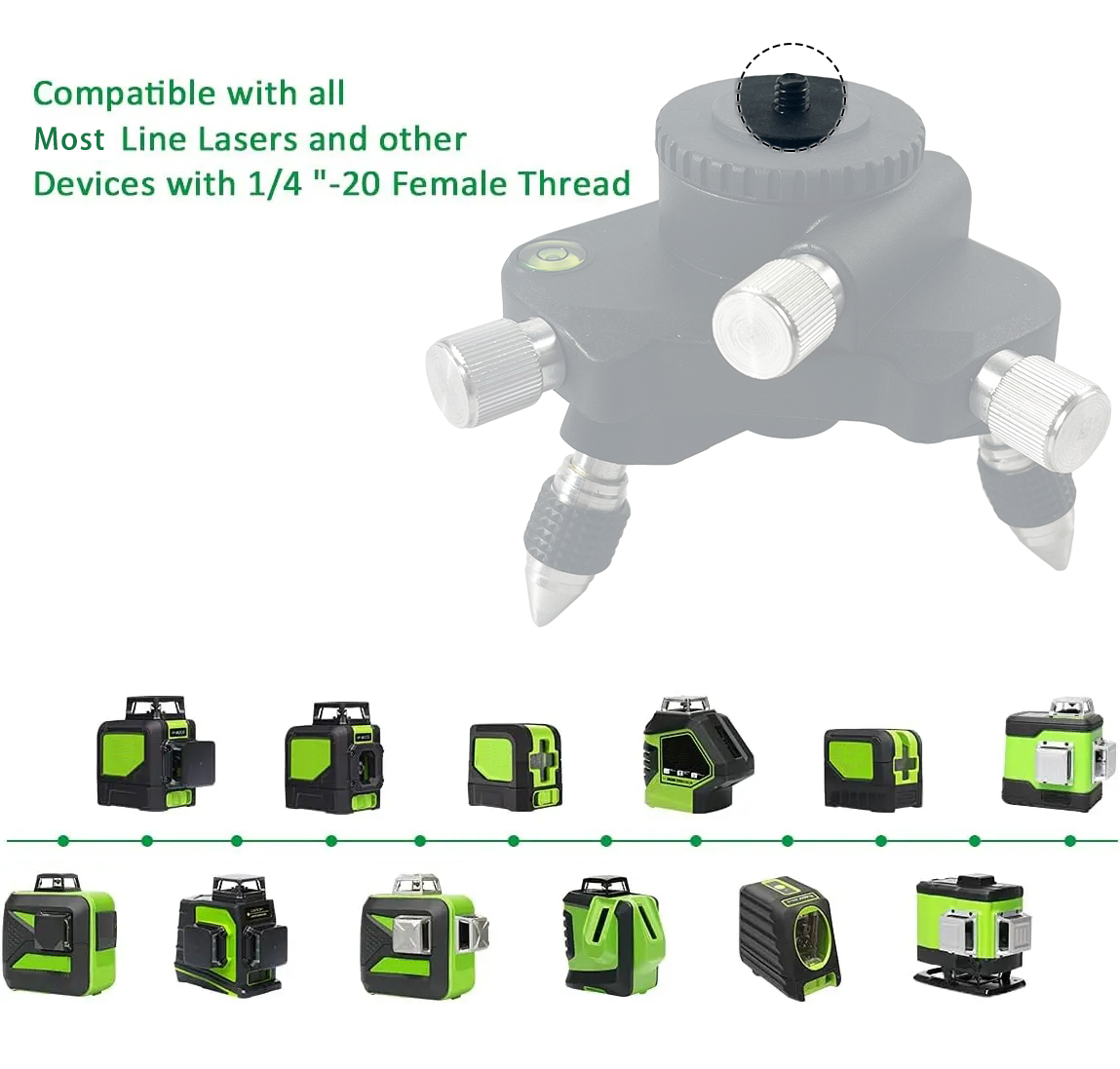 ขายึดหมุนได้ระดับเลเซอร์ขาตั้ง - Laser Level Rotary บทวิจารณ์และราคา