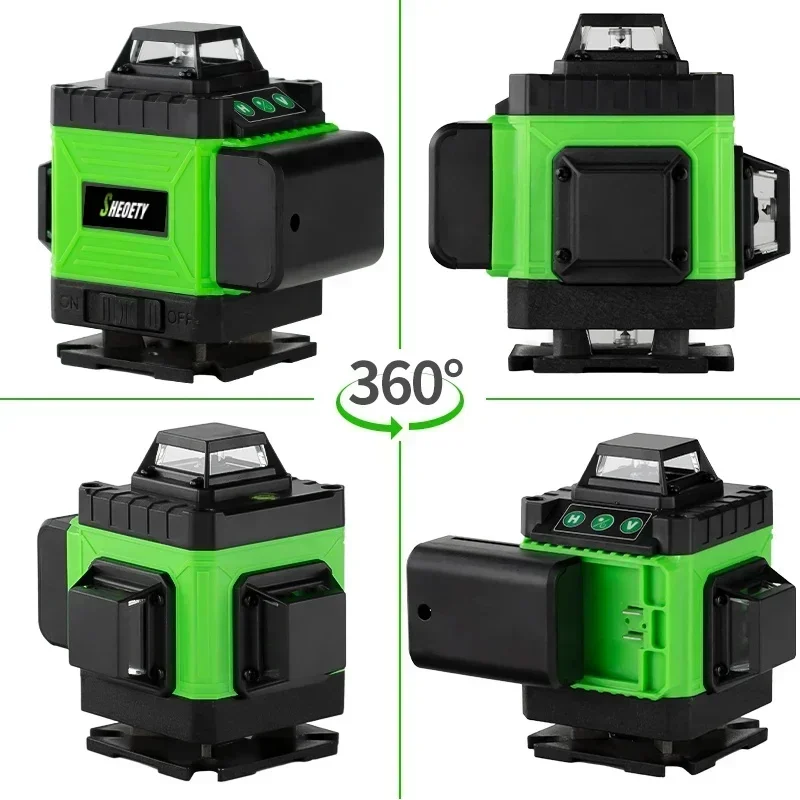 4D 16 เส้นมืออาชีพ 360 ° Self- - Laser Level Rotary บทวิจารณ์และราคา