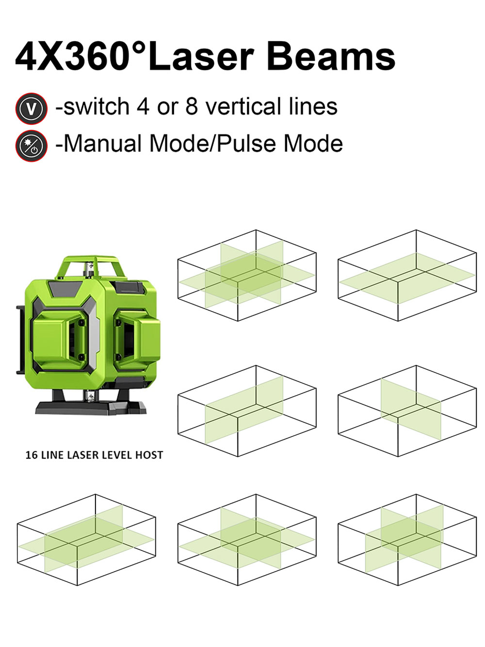LFINE 4D 16 เส้น 360 Self-leve - Laser Level Rotary บทวิจารณ์และราคา